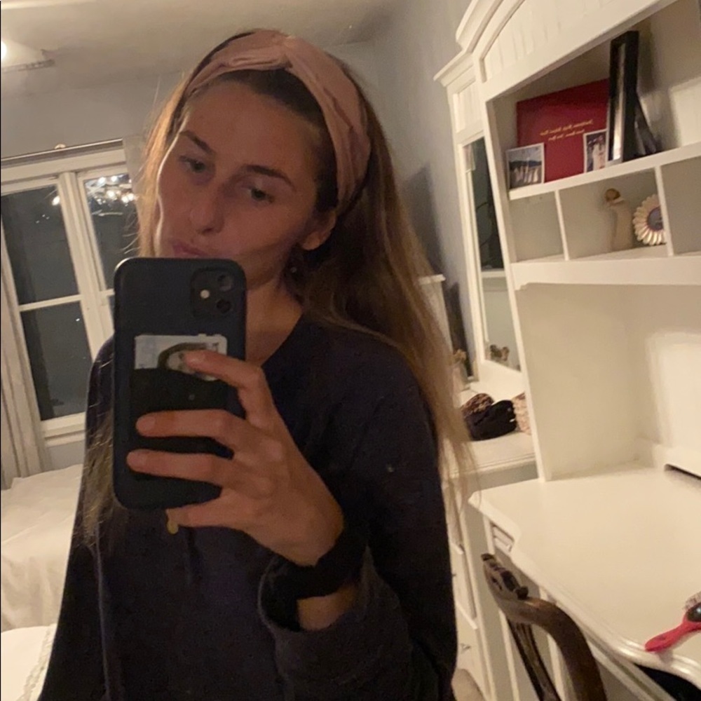 GUC MAUVE/Pink Satin Stretchy headband - Picture 7 of 7